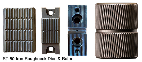 ST-80 Iron Roughneck Dies & Rotors stocked at World Petroleum Supply in Magnolia and Odessa, Texas.